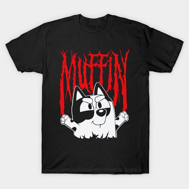 Muffin Bluey Metal T-Shirt by GapiKenterKali
